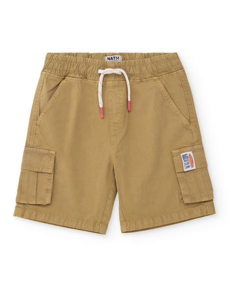 Garçon-Bermuda garçon en tissu tissé avec poches cargo