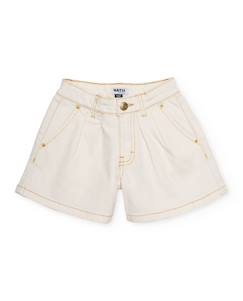Short fille en toile et denim  - vertbaudet enfant
