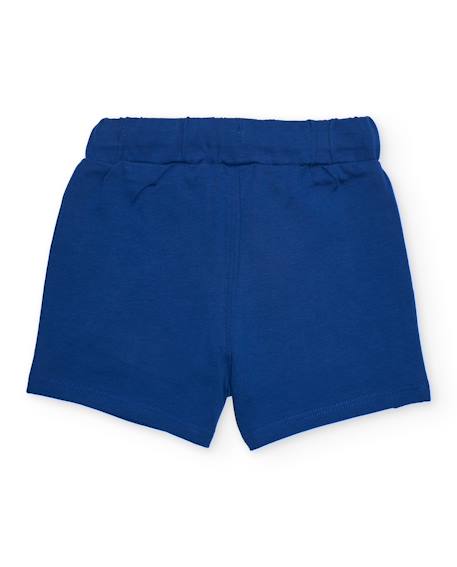 Bermuda pour garçon en maille avec poches latérales Bleu 2 - vertbaudet enfant 