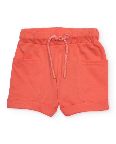 Bermuda pour garçon en maille avec taille élastique Rose 1 - vertbaudet enfant 