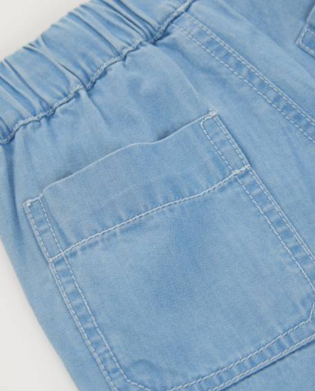Bermuda garçon en denim léger Bleu 4 - vertbaudet enfant 