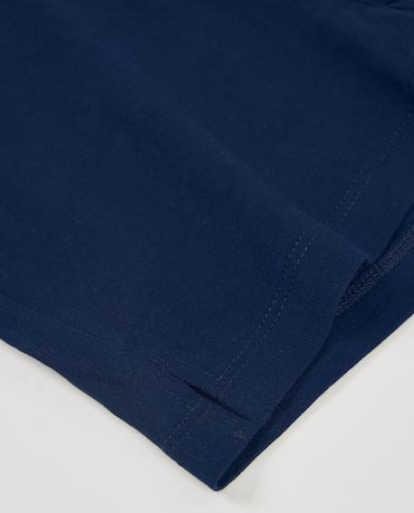 Short fille en maille avec taille élastique Bleu 4 - vertbaudet enfant 