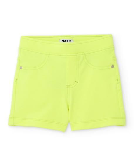 Fille-Short fille en maille avec tissu extensible