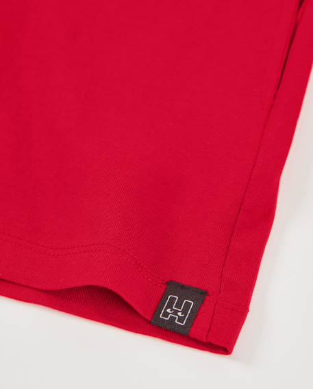 Bermuda garçon en maille avec cordon de serrage réglable Rouge 4 - vertbaudet enfant 
