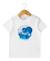 T-shirt manches courtes 100% coton garçon Fond blanc imprime bleu 1 - vertbaudet enfant 