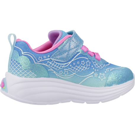 Baskets Sirène basses à scratch Bleu multi+Lvmt levender multi 1 - vertbaudet enfant 