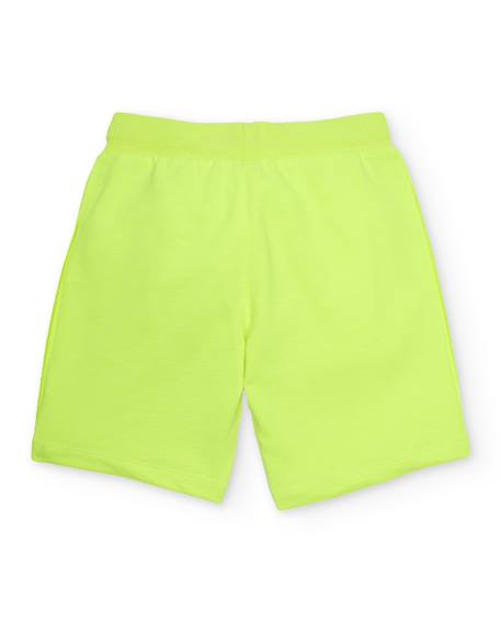 Bermuda garçon en maille avec cordon de serrage ajustable Vert 3 - vertbaudet enfant 