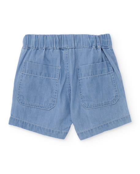 Bermuda garçon en denim léger Bleu 2 - vertbaudet enfant 