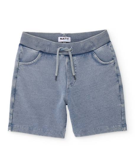 Garçon-Bermuda garçon en maille effet délavé