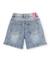 Pantalon fille en toile et denim Bleu 2 - vertbaudet enfant 