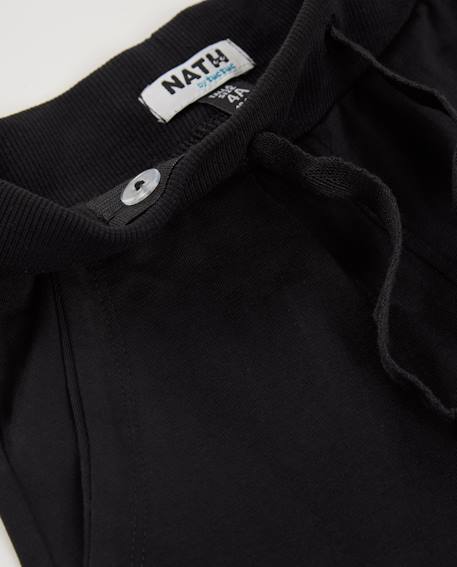Bermuda garçon en maille avec revers au bas Noir 3 - vertbaudet enfant 