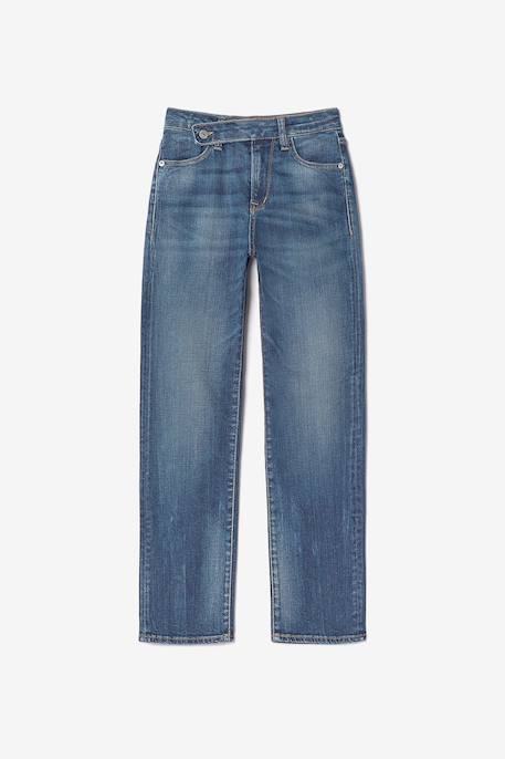 Fille-Pantalon-Jeans droite 400/14 mom, 7/8ème