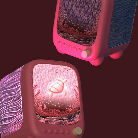 Wavy light coral -lampe océanique relaxante Rose 5 - vertbaudet enfant 