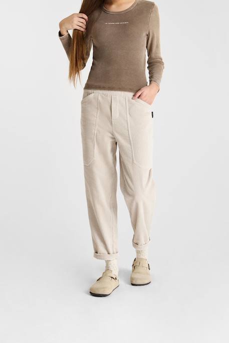 Fille-Pantalon-Pantalon droite cordogi