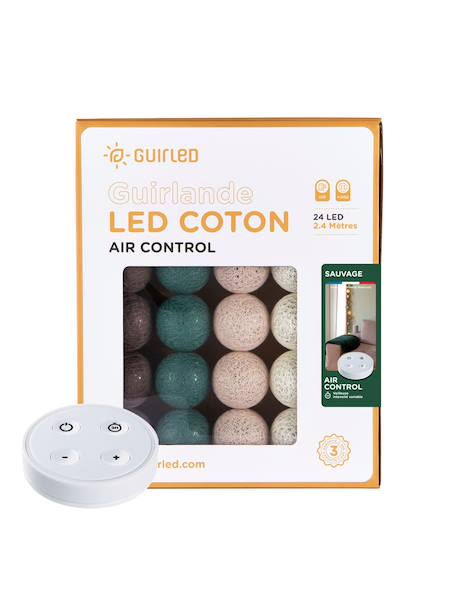 Guirlande boule lumineuse led usb télécommandée Acajou+Arlequin+Bébé+Byzantin+Chocolat+Coton+Églantine+Flocon+Horizon+Licorne+Mangrove+Messopotamia+Minuit+Océan+Ottoman+Princesse+Provence+Romania+Sauvage+Scandinave+Tagada 88 - vertbaudet enfant 