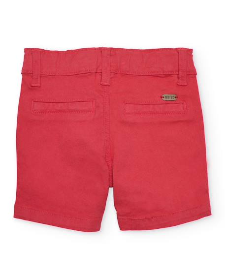 Bermuda pour garçon en coton Rouge 2 - vertbaudet enfant 