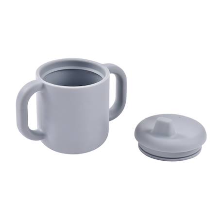 Tasse d'apprentissage en silicone Barbe à papa+Galet+Vert sauge 8 - vertbaudet enfant 