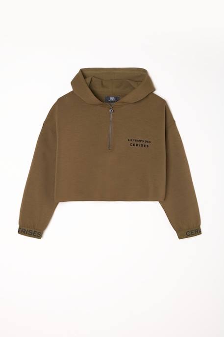 Sweat-shirt capuche joiagi Chocolat 3 - vertbaudet enfant 