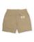 Bermuda garçon en tissu tissé avec taille élastique Beige 2 - vertbaudet enfant 