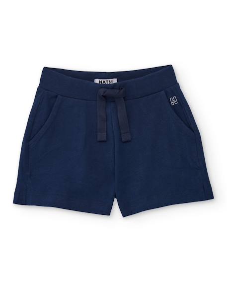 Fille-Short fille en maille avec taille élastique