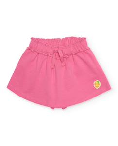 Short fille en maille avec taille à volant froncé  - vertbaudet enfant