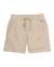 Bermuda garçon en maille avec taille élastique et cordon de serrage Beige 1 - vertbaudet enfant 