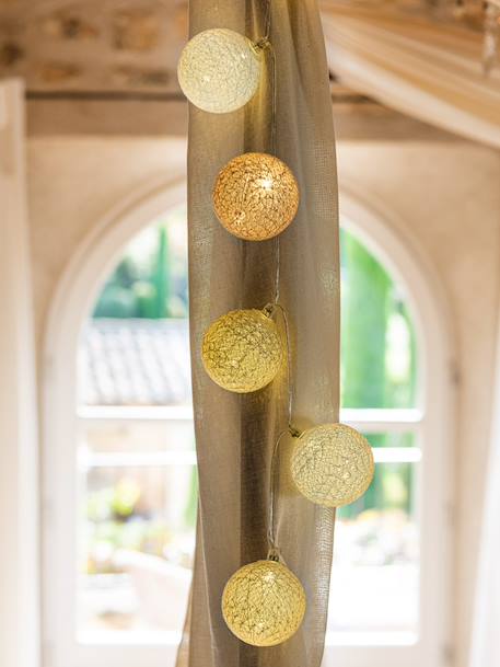 Guirlande boule lumineuse led usb télécommandée Acajou+Arlequin+Bébé+Byzantin+Chocolat+Coton+Églantine+Flocon+Horizon+Licorne+Mangrove+Messopotamia+Minuit+Océan+Ottoman+Princesse+Provence+Romania+Sauvage+Scandinave+Tagada 22 - vertbaudet enfant 