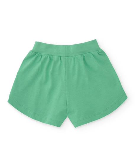 Short fille en maille avec poches latérales Vert 2 - vertbaudet enfant 