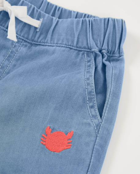 Bermuda garçon en denim léger Bleu 3 - vertbaudet enfant 