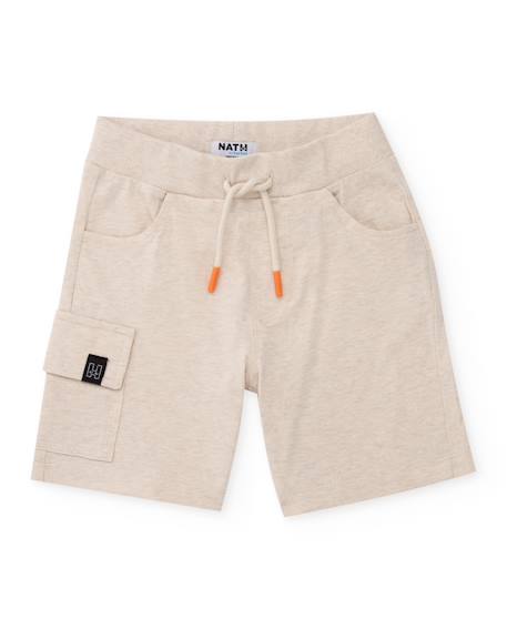 Garçon-Short-Bermuda garçon en maille avec poche latérale
