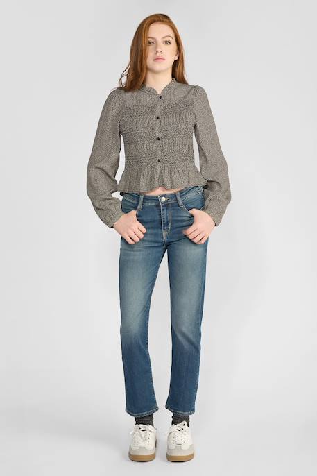 Jeans droite regular, longueur 34 Blue 2 - vertbaudet enfant 