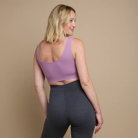 Brassiere de grossesse cache-cœur sans armatures hermione Gris clair+Rose 6 - vertbaudet enfant 