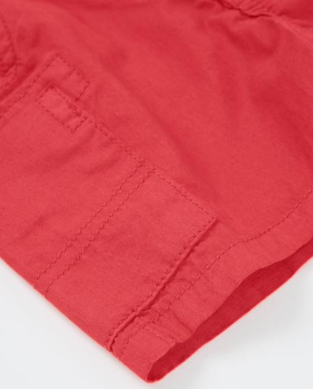 Bermuda garçon avec poches cargo Rouge 4 - vertbaudet enfant 
