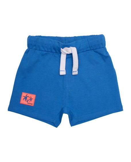 Bébé-Short-Bermuda pour garçon en maille avec taille élastique