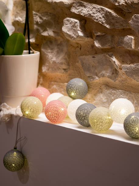 Guirlande boule lumineuse led usb télécommandée Acajou+Arlequin+Bébé+Byzantin+Chocolat+Coton+Églantine+Flocon+Horizon+Licorne+Mangrove+Messopotamia+Minuit+Océan+Ottoman+Princesse+Provence+Romania+Sauvage+Scandinave+Tagada 27 - vertbaudet enfant 