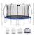 Trampoline rond ø 430cm avec filet de sécurité et échelle - fpr 430 Bleu 3 - vertbaudet enfant 