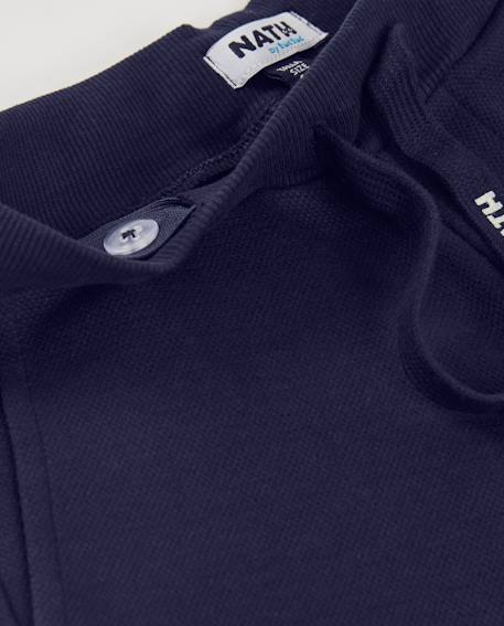 Bermuda garçon en maille au tissu doux Bleu 3 - vertbaudet enfant 