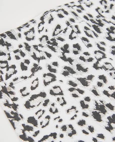 Short fille en maille avec motif animalier Blanc 3 - vertbaudet enfant 