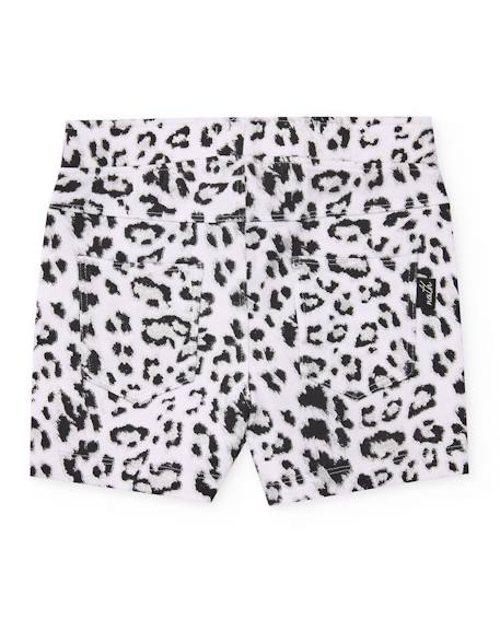 Short fille en maille avec motif animalier Blanc 2 - vertbaudet enfant 