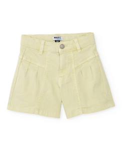 Short fille en tissu tissé avec plis sur le devant  - vertbaudet enfant
