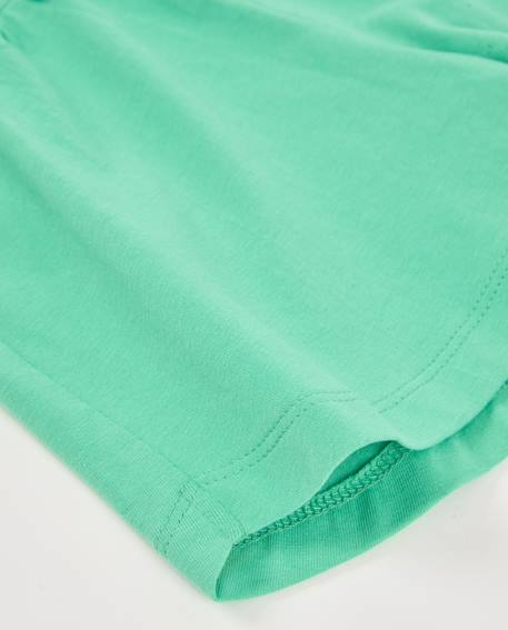 Short fille en maille avec poches latérales Vert 4 - vertbaudet enfant 