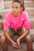 Sweat-shirt elpigi Fluo pink 4 - vertbaudet enfant 