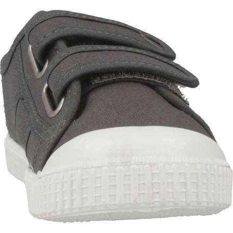 Baskets basses  à scratch Gris anthracite+Marron beige+Rouge carmin 6 - vertbaudet enfant 