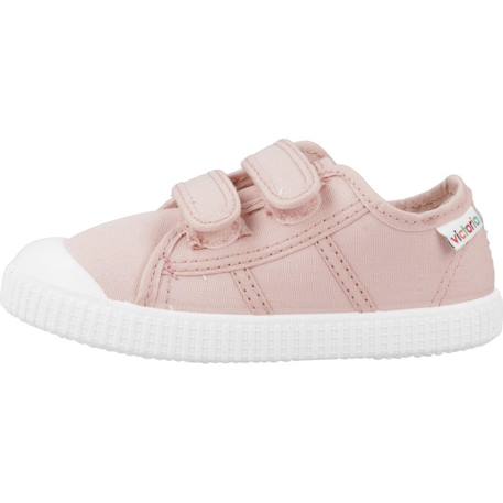 Baskets basses  à scratch Rose petalo+Rose skin 8 - vertbaudet enfant 