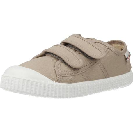 Baskets basses  à scratch Gris anthracite+Marron beige+Rouge carmin 10 - vertbaudet enfant 