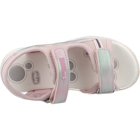 Sandale bébé synthétique clelia Gris+Rose 12 - vertbaudet enfant 
