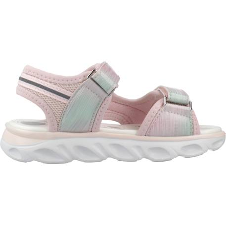 Sandale bébé synthétique clelia Gris+Rose 7 - vertbaudet enfant 