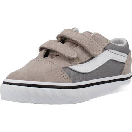 Baskets enfant garçon en textile Gris gray 4 - vertbaudet enfant 