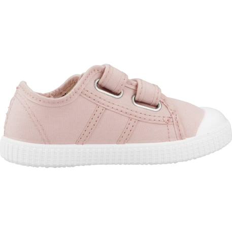 Baskets basses  à scratch Rose petalo+Rose skin 7 - vertbaudet enfant 