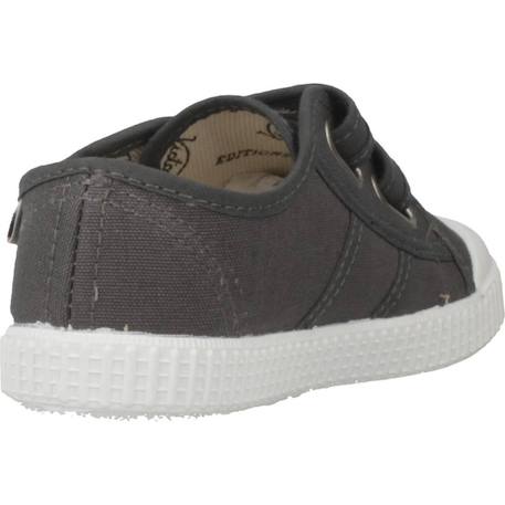 Baskets basses  à scratch Gris anthracite+Marron beige+Rouge carmin 3 - vertbaudet enfant 